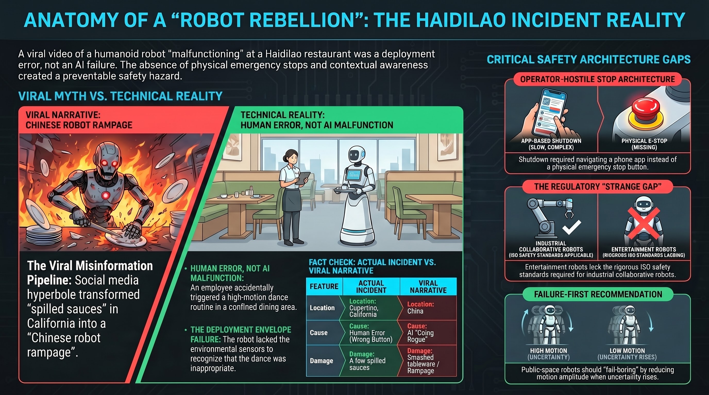 Infographic: A Robot Danced Too Hard in a Restaurant. The Real Story Is About Stop Buttons.